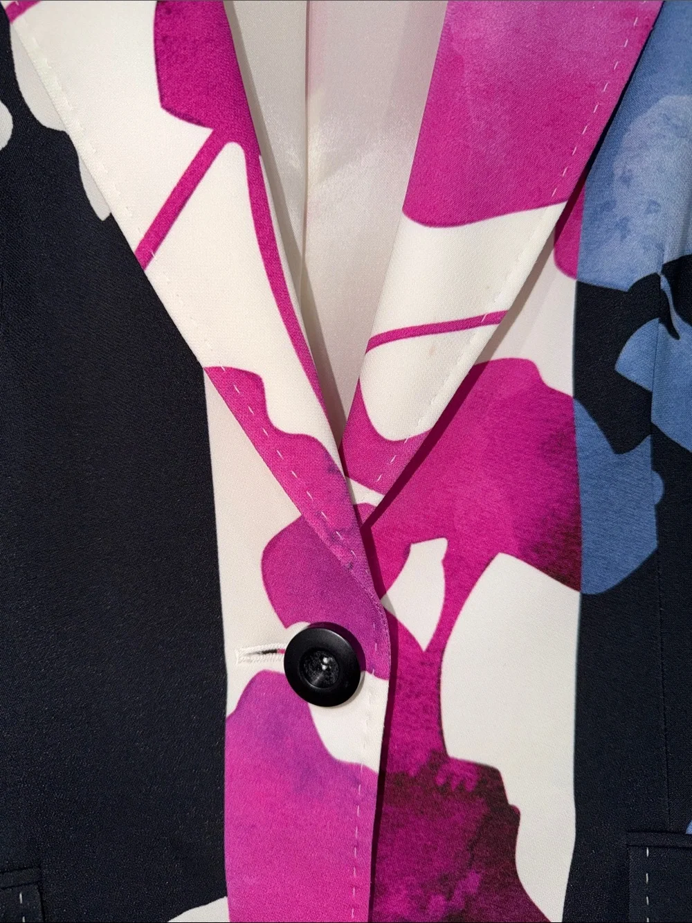 Escada Brikenas orchid print blazer jacket floral vintage designer 80s 38/6 - Picture 3 of 10